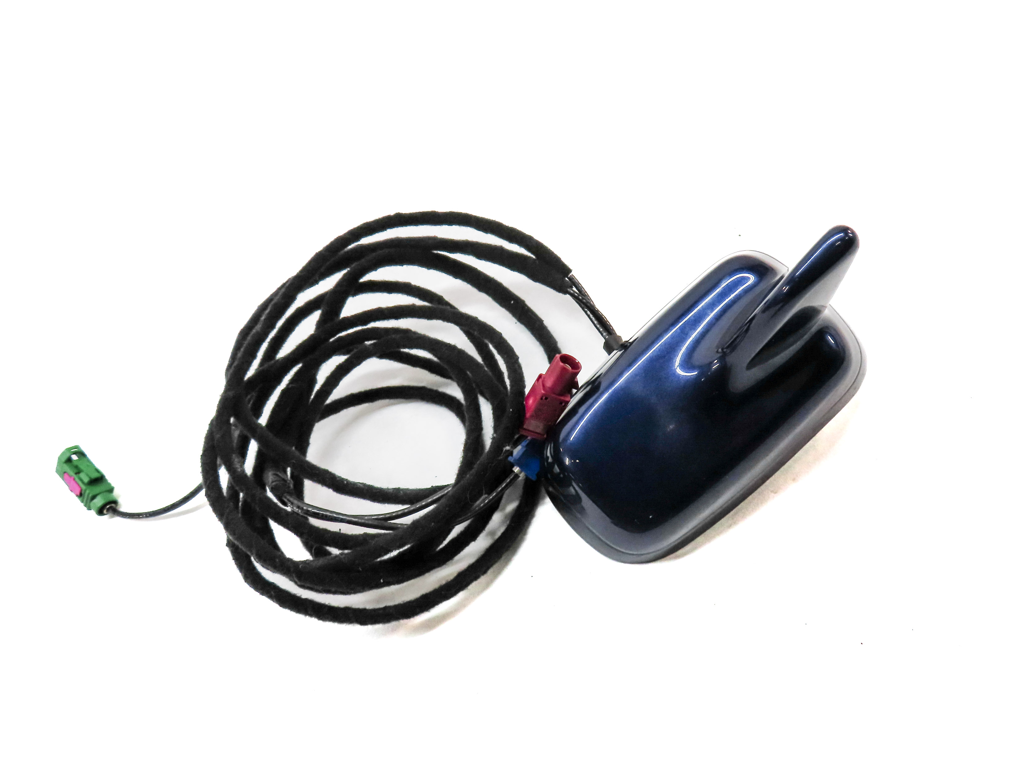 2007-2009 AUDI Q7 (4L) RADIO STEREO ANTENNA SHARK FIN ANTENNA (PHANTOM BLACK L8) — exact item pictured